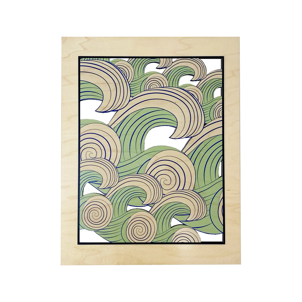 WAVE CUTOUT WALL ART