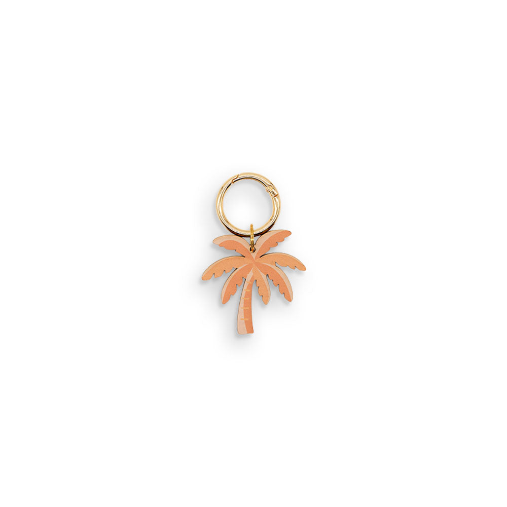 PINK PALM TREE BAG CHARM