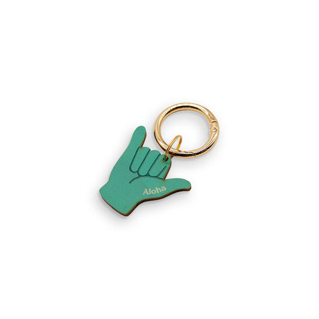TEAL SHAKA BAG CHARM