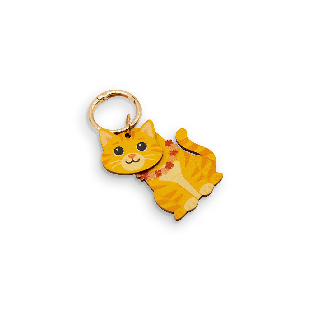 ORANGE CAT BAG CHARM