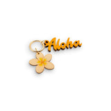 ALOHA PLUMERIA BAG CHARM