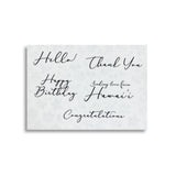 DELICATE SCRIPT GREETING MESSAGE STICKER SET