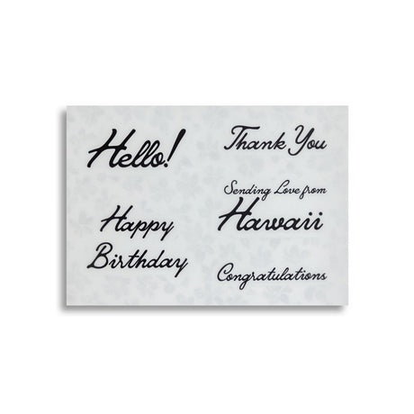 CHARMING SCRIPT GREETING MESSAGE STICKER SET