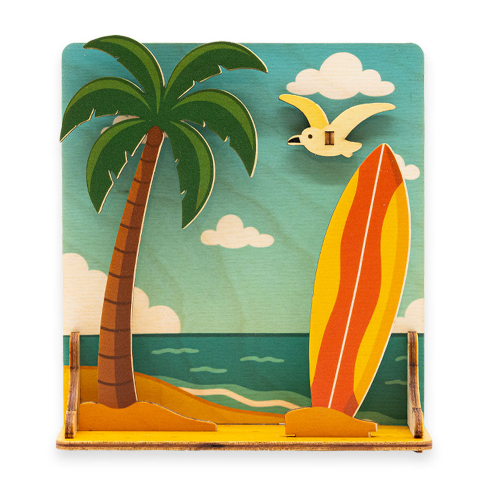 BEACH SCENE PUKA POP-UP