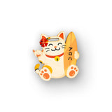 MANEKI NEKO WOOD BAG TAG