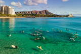 SURFERS AT WAIKIKI
