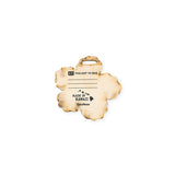 YELLOW PLUMERIA WOOD BAG TAG