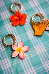 PLUMERIA BAG CHARM