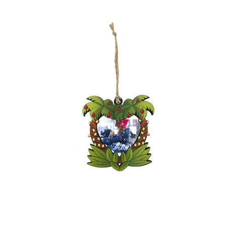 PALM TREE HEART FRAME ORNAMENT