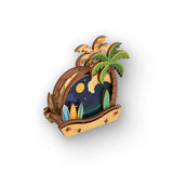 PALM TREE SURF COASTER SET