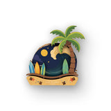 PALM TREE SURF COASTER SET