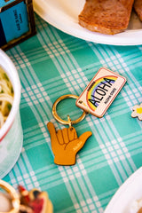 SHAKA LICENSE PLATE BAG CHARM